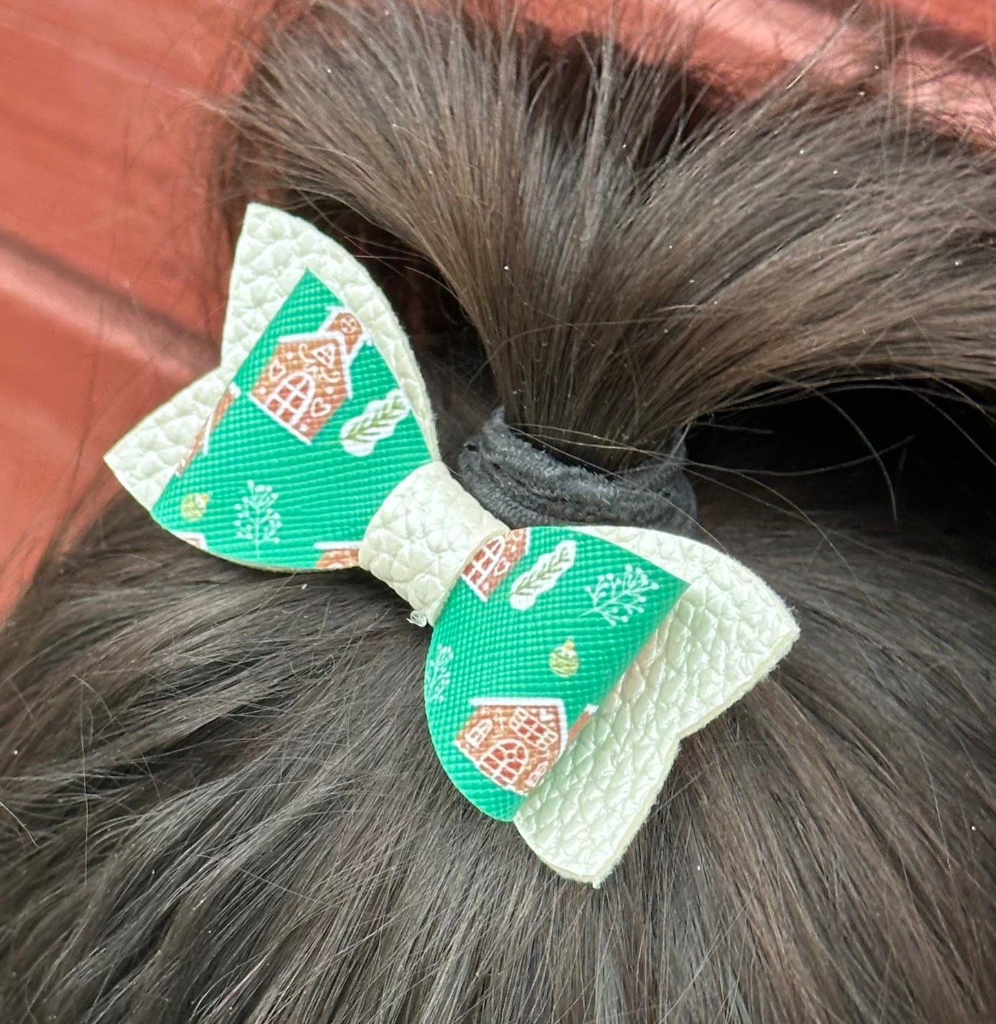 Gingerbread house hairbow