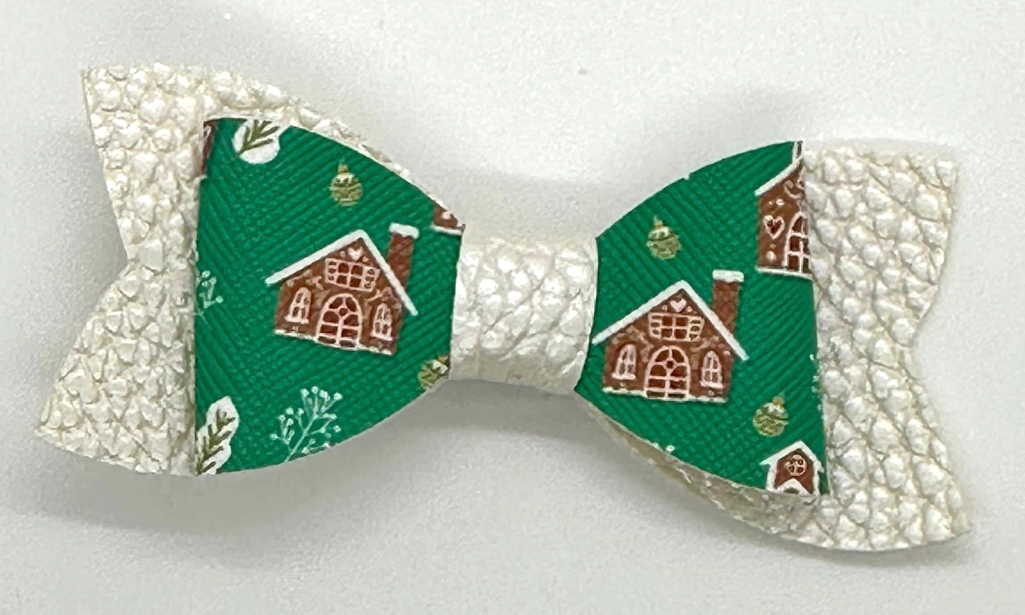 Gingerbread house hairbow