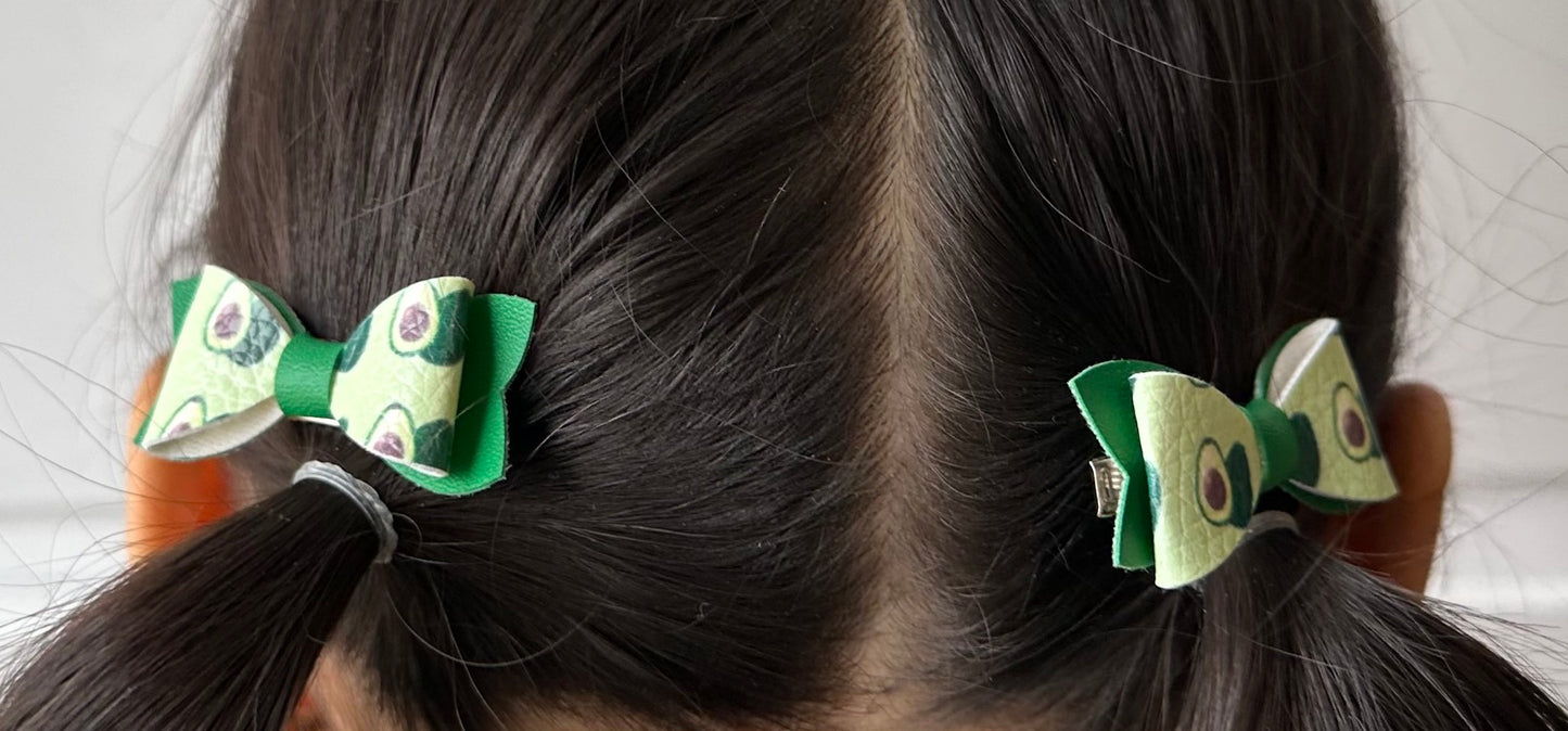Avocado 2pcs mini bows