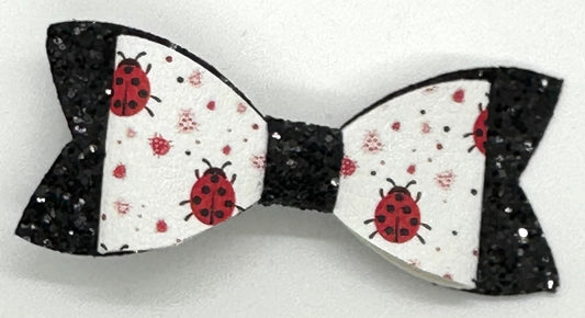 Ladybug hair bow
