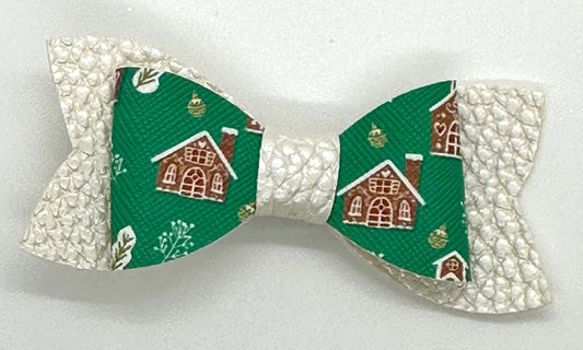 Gingerbread house hairbow