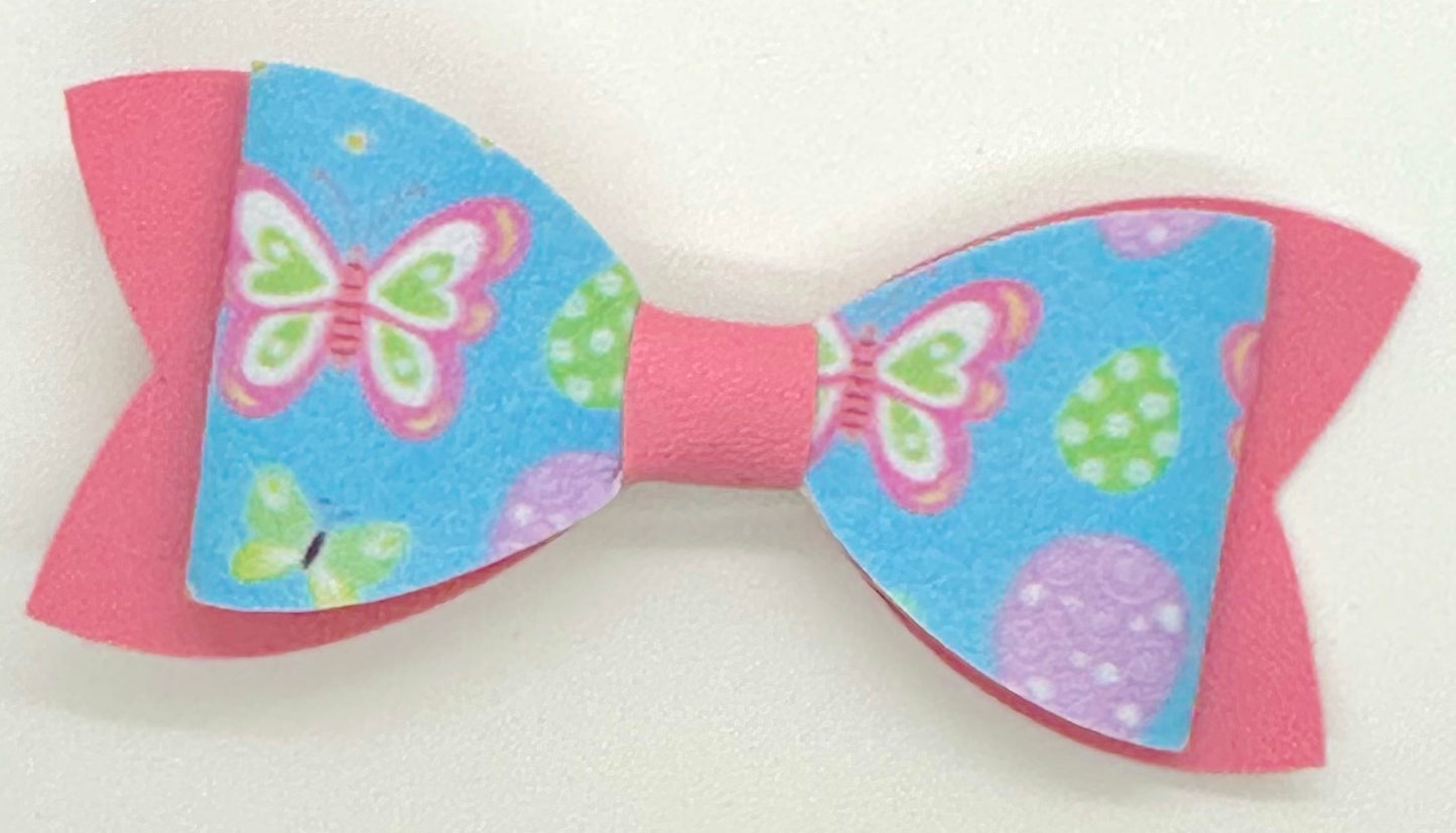 Butterfly and easter egg bow