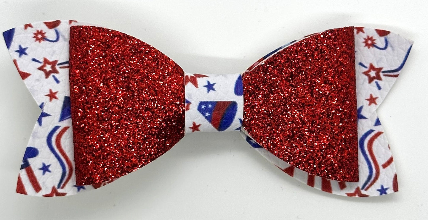 Patriotic celebration bow